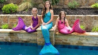 Live Mermaids Swimming in Our Pool [upl. by Deanna]