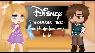 Disney princesses react to their loverskids Gacha club Addisseyon20 Halloween special [upl. by Alduino460]