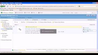 Alfresco Records Management Support for Lotus Quickr [upl. by Nerreg]
