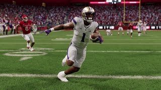 Washington vs Rutgers  NCAA Football 927 Full Game Highlights College Football 25 Sim [upl. by Nosyrb]