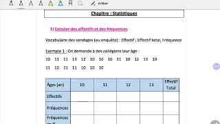 Calculer des effectifs et des fréquences [upl. by Atnwahsal]