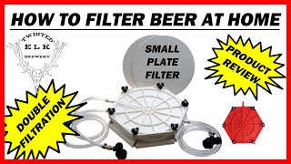 How To Filter Beer At Home  Review and Operation of Small Beer Plate Filter Kit from MoreBeer [upl. by Gurias]