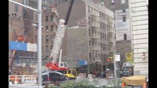 OMG Car Hit and Flipped By WreckingBall in NYC [upl. by Ytissac841]