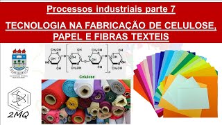 Papel fibras têxteis e celulose  Processos industriais parte 7 [upl. by Neelyt]