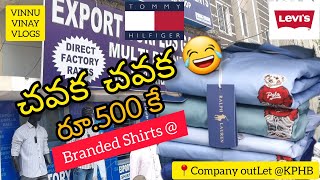 Branded Shirts Rs500 only at KukatpallyCompany outlet  Hyderabad [upl. by Mogerly]