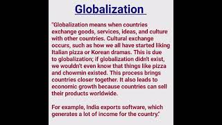 What is Globalisation  Globalisation Defination globalisation shorts education [upl. by Narra]