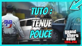 TUTO FR 2022  Comment faire une tenue de policierflic sur GTA 5 ONLINE  LSPD et POLICE NATIONAL [upl. by Ynehpets]