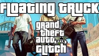 Grand Theft Auto 5 Glitch  Floating Truck  Marriage Counseling Mission [upl. by Pelag]