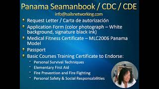 Panama Seaman Book CIR o CDC [upl. by Nairim]