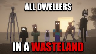 Surviving ALL of Minecrafts DWELLERS in a Wasteland I added EVERY Dweller to Minecraft [upl. by Hayyim]