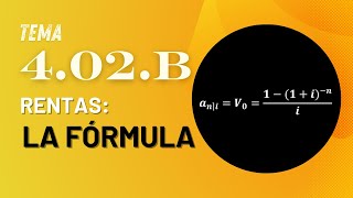 Tema 4 02 B La Fórmula [upl. by Kina]