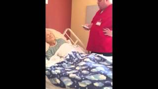 Hospice Worker Sings To Patient [upl. by Aikkan]