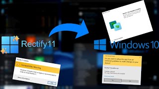 Rectify11 on Windows 10 [upl. by Terzas]