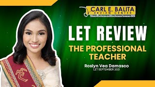 CBRC LET Lecture The Professional Teacher  Vea Damasco [upl. by Limbert]