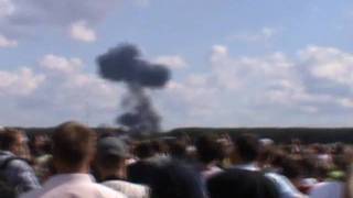 Su27 flight and crash on Radom Air Show 2009 [upl. by Alexandros]