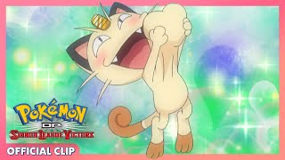 Meowth Loves Glameow  Pokémon DP Sinnoh League Victors  Official Clip [upl. by Ellenahc]