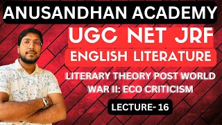 ECO CRITICISM IN LITERARY THEORY PART II BY NIKHIL GOSWAMI SIR AT ANUSANDHAN ACADEMY [upl. by Heintz857]