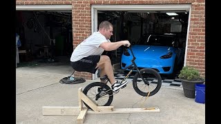 TUTORIAL  BMX Manual Rig  Get better at manuals and wheelies [upl. by Hsinam973]