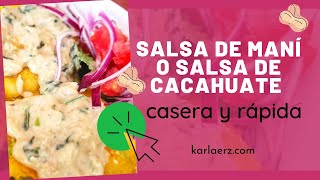 Como hacer SALSA DE MANÍ CASERA🥜  Salsa de Maní para yapingachos 🙌  Salsa de Cacahuates👌 [upl. by Ssidnak]