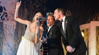 Taylor Swift Sings With Prince William And Bon Jovi [upl. by Publias80]