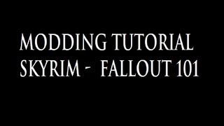 Modding Tutorial  Fallout  Skyrim 101 Nexus Mod Manager [upl. by Eemia83]