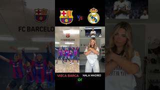 Visca Barca❤️ vs Hala Madrid 🤍 football realmadrid barcelona halamadrid viscabarsa trending [upl. by Yraillih50]