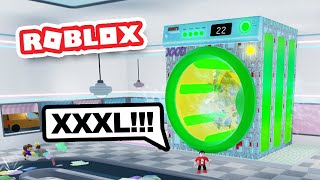 Buying the XXXL WASHING MACHINE in Roblox Laundry Simulator [upl. by Viveca]