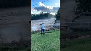 Tennessee bridge collapses into river amid Helene flooding [upl. by Reinhold104]