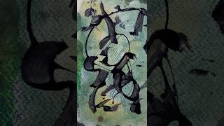 Abstr41107 An abstract painting with Pastels amp acrylic Paints [upl. by Erina923]