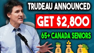 TRUDEAU ANNOUNCED Get 2800 OAS Relief Payment For 65 Canada Seniors  On June 2024 [upl. by Clare]