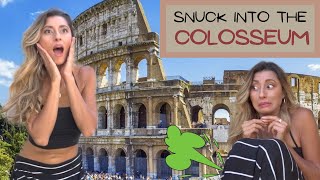 Colosseum Break In  Comedy Sketch  Rome  Farting in Public  Sneaky Farts  European Trip [upl. by Ellehcram]