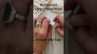 Reinforced Macrame Larks Head Knot [upl. by Fording]