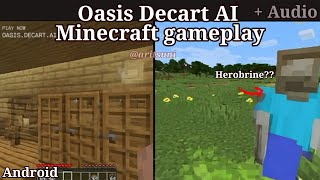 Oasis AI Minecraft Custom worlds [upl. by Gnouv711]