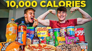 10000 Calorie Challenge VS My Little Brother [upl. by Worrad]