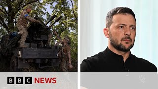 Zelensky says Ukraine aims to create ‘buffer zone’ inside Russia  BBC News [upl. by Armahs]