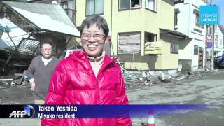 Japan tsunami survivors suffer cold and nuclear [upl. by Elbring]