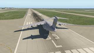 XPlane 11  C5 Galaxy  Take Off [upl. by Yzus]