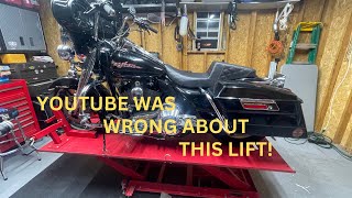 quotIs this the Ultimate Garage Tool Harbor Freight Motorcycle Lift Review [upl. by Ateuqirne]