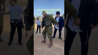 Soldiers and Rabbis Dancing at the base israel [upl. by Ahsinrev]