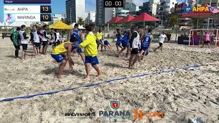 Circuito Paranaense de Handebol de Areia  FINAL  AHPA x UBIRATA [upl. by Rhine]