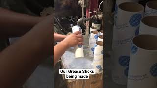 How we make our Grease Sticks sanding manufacturing production beltsander abrasives [upl. by Eselrahc]