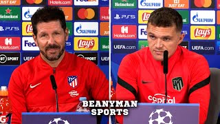 Diego Simeone amp Kieran Trippier  Liverpool v Atletico Madrid  Full PreMatch Press Conference [upl. by Ollecram]