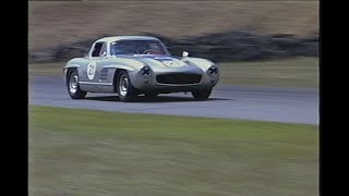 Vintage Mercedes 300SL Porsche and Jaguar Racing at Waterford Hills [upl. by Hedberg]