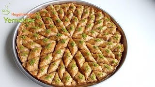 Yıldız Baklava Kesimi  Baklava Dilimi Nasıl Kesilir  Hayalimdeki Yemekler [upl. by Ailati153]