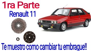 Cambiando embrague Renault 11 1ra Parte [upl. by Odrareve573]