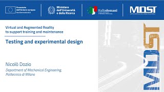 Testing and experimental design Nicolò Dozio [upl. by Loraine634]