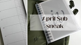 The April Sub Box  Cloth  Paper [upl. by Etnaed]