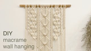 DIY  macrame wall hanging home decor  마크라메 월 행잉 홈 데코 [upl. by Wassyngton]