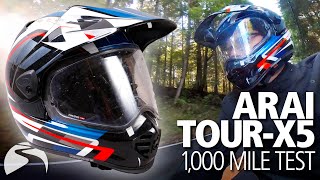 Arai TourX5 review 1000 mile road test [upl. by Kramlich]