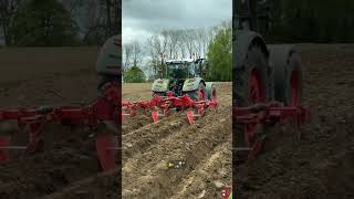 Fendt 728 fendt728 grimme beetpflug dammpflug grimmebfl400 GRIMME UK Fendt G tractor [upl. by Airrej]